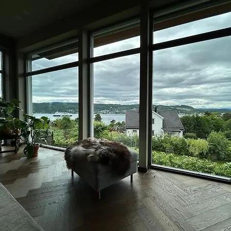 Moderne Bolig, Hoy Standard Og Fantastisk Utsikt Villa Drobak